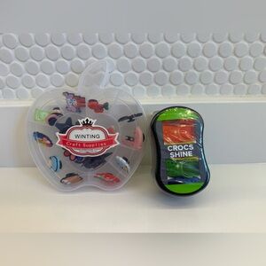 Crocs jibbitz shoe charms 20pcs + crocs cleaner bundle